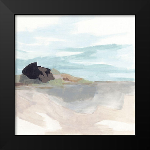 Glacial Coast I Black Modern Wood Framed Art Print by Vess, June Erica