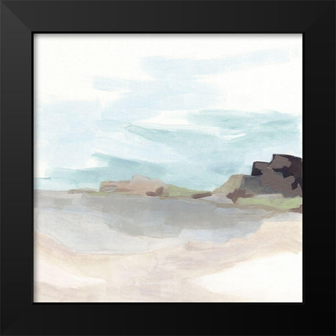 Glacial Coast II Black Modern Wood Framed Art Print by Vess, June Erica