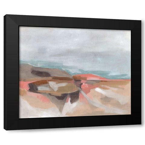 Tectonic Plateau I Black Modern Wood Framed Art Print by Vess, June Erica
