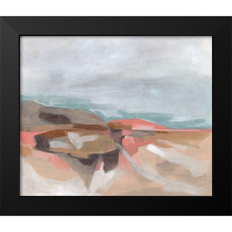 Tectonic Plateau I Black Modern Wood Framed Art Print by Vess, June Erica