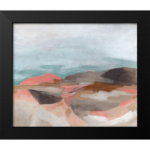 Tectonic Plateau II Black Modern Wood Framed Art Print by Vess, June Erica