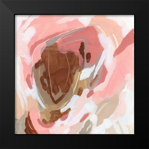 Petal Prism I Black Modern Wood Framed Art Print by Vess, June Erica