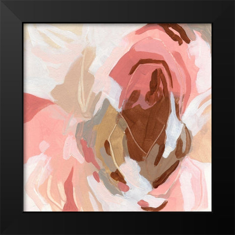 Petal Prism II Black Modern Wood Framed Art Print by Vess, June Erica