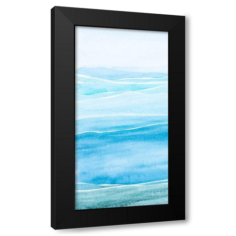 Wavy I Black Modern Wood Framed Art Print by Ludwig, Alicia
