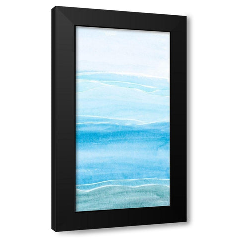 Wavy II Black Modern Wood Framed Art Print by Ludwig, Alicia