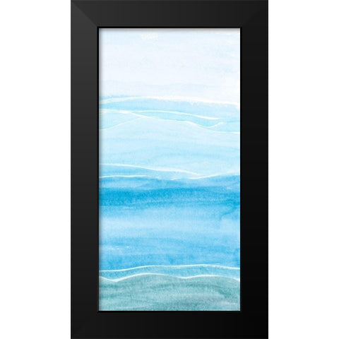 Wavy II Black Modern Wood Framed Art Print by Ludwig, Alicia