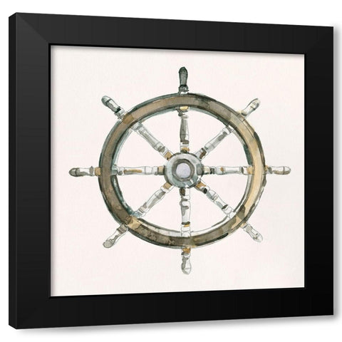 At the Helm I Black Modern Wood Framed Art Print by Caroline, Emma
