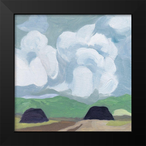 A Quiet Village II Black Modern Wood Framed Art Print by Wang, Melissa