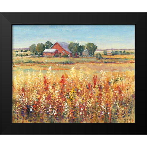 Country View I Black Modern Wood Framed Art Print by OToole, Tim