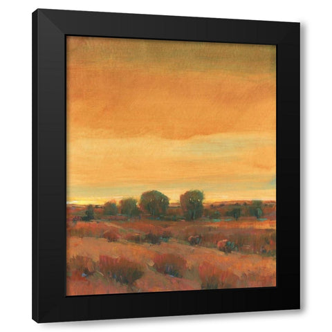 Golden Time I Black Modern Wood Framed Art Print with Double Matting by OToole, Tim