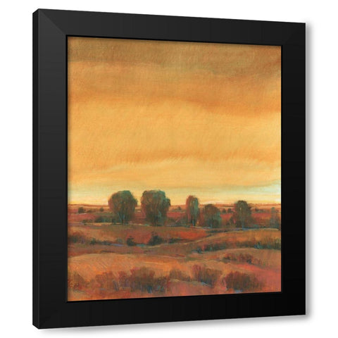 Golden Time II Black Modern Wood Framed Art Print with Double Matting by OToole, Tim