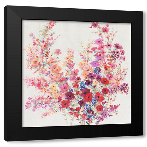 Flowers on a Vine II Black Modern Wood Framed Art Print with Double Matting by OToole, Tim