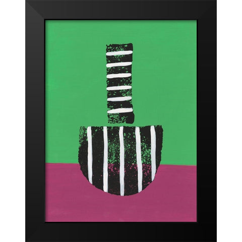 Colorful Isolation II Black Modern Wood Framed Art Print by Moore, Regina