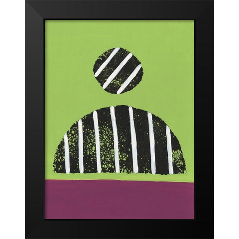 Colorful Isolation IV Black Modern Wood Framed Art Print by Moore, Regina