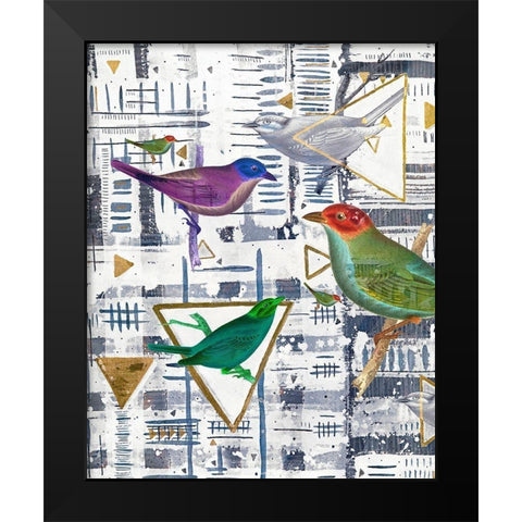 Bird Intersection I Black Modern Wood Framed Art Print by Arbel, Lori