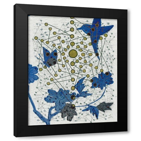 Chakra Web with Bird Black Modern Wood Framed Art Print by Arbel, Lori