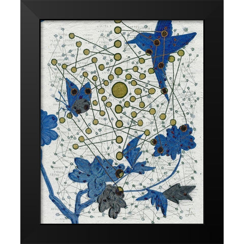 Chakra Web with Bird Black Modern Wood Framed Art Print by Arbel, Lori
