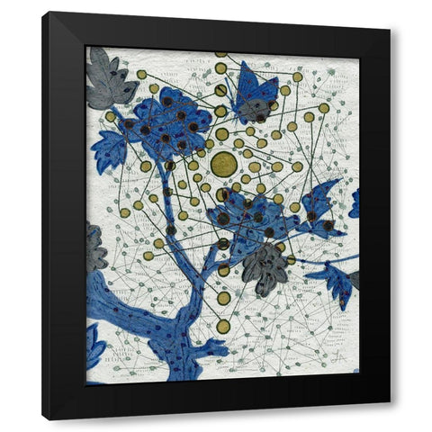 Chakra Web with Butterfly Black Modern Wood Framed Art Print by Arbel, Lori