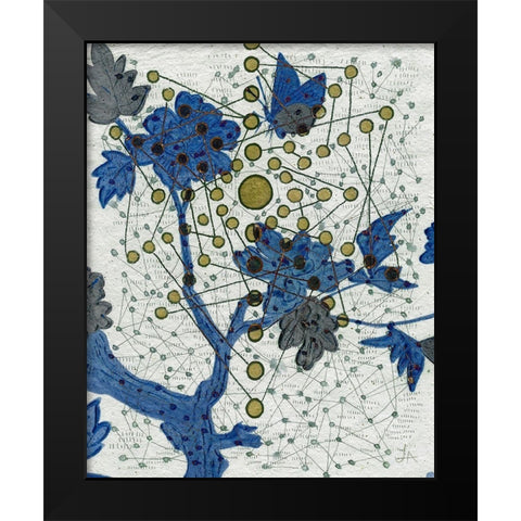 Chakra Web with Butterfly Black Modern Wood Framed Art Print by Arbel, Lori