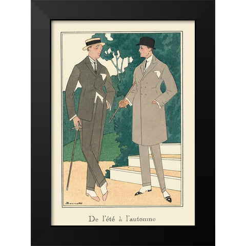 Mens Fashion III Black Modern Wood Framed Art Print by DeNardo, Laura