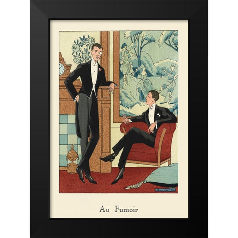 Mens Fashion IV Black Modern Wood Framed Art Print by DeNardo, Laura