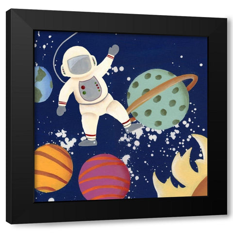 Future Space Explorer I Black Modern Wood Framed Art Print with Double Matting by Moore, Regina