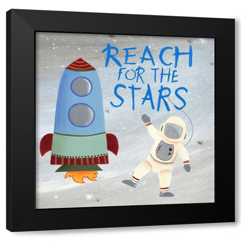 Future Space Explorer IV Black Modern Wood Framed Art Print with Double Matting by Moore, Regina