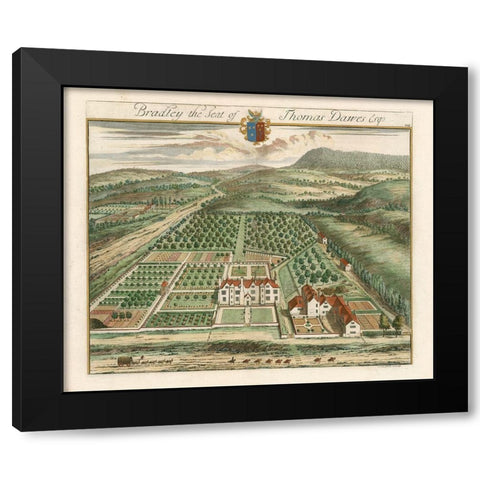 Kips Garden Views I Black Modern Wood Framed Art Print by Kip, Johannes