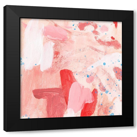 Pink Sky II Black Modern Wood Framed Art Print with Double Matting by Wang, Melissa
