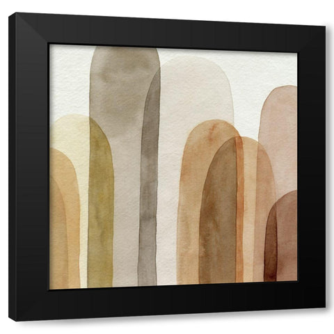 Desert Watercolor Arches II Black Modern Wood Framed Art Print with Double Matting by Popp, Grace