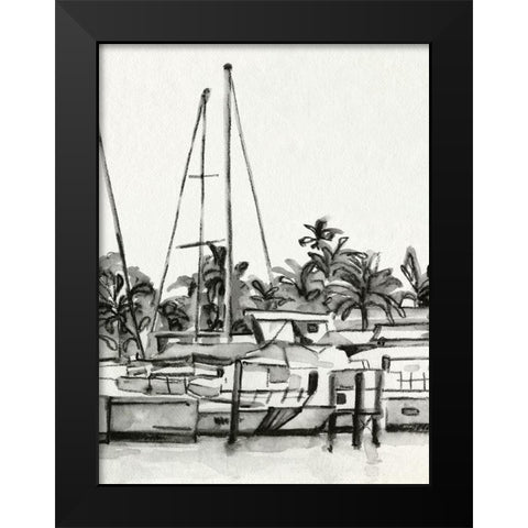 Neutral Tropics IV Black Modern Wood Framed Art Print by Caroline, Emma