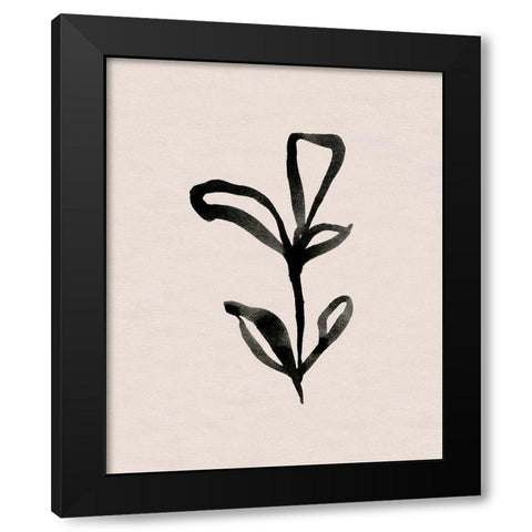 Autumn Gesture III Black Modern Wood Framed Art Print by Caroline, Emma