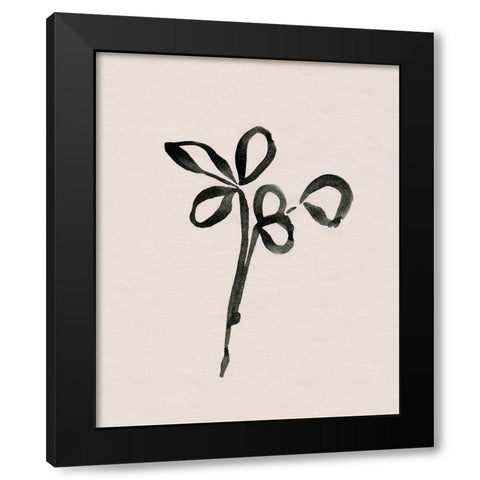 Autumn Gesture IV Black Modern Wood Framed Art Print with Double Matting by Caroline, Emma