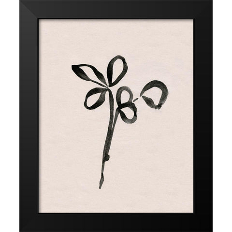 Autumn Gesture IV Black Modern Wood Framed Art Print by Caroline, Emma