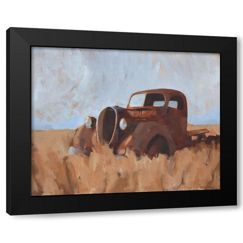Farm Truck II Black Modern Wood Framed Art Print with Double Matting by Green, Jacob