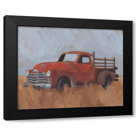 Farm Truck IV Black Modern Wood Framed Art Print with Double Matting by Green, Jacob