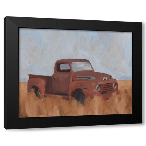 Farm Truck V Black Modern Wood Framed Art Print with Double Matting by Green, Jacob
