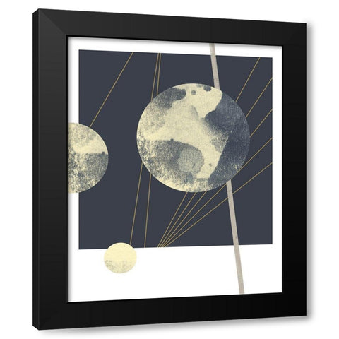 Planetary Weights II Black Modern Wood Framed Art Print with Double Matting by Green, Jacob