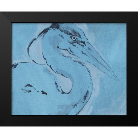 James River Heron I Black Modern Wood Framed Art Print by Green, Jacob
