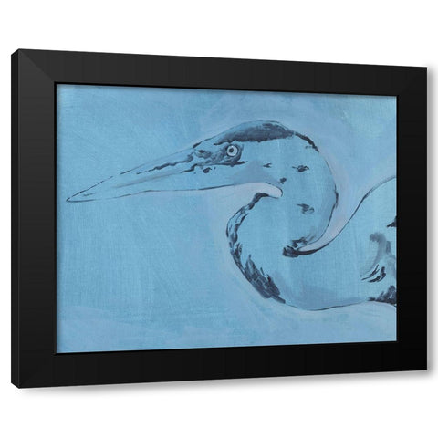James River Heron II Black Modern Wood Framed Art Print by Green, Jacob