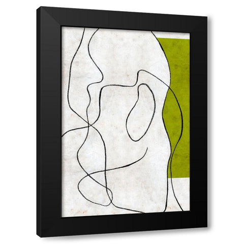 Presences I Black Modern Wood Framed Art Print with Double Matting by Wang, Melissa