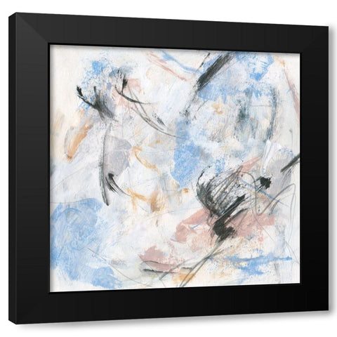Surge I Black Modern Wood Framed Art Print with Double Matting by Wang, Melissa