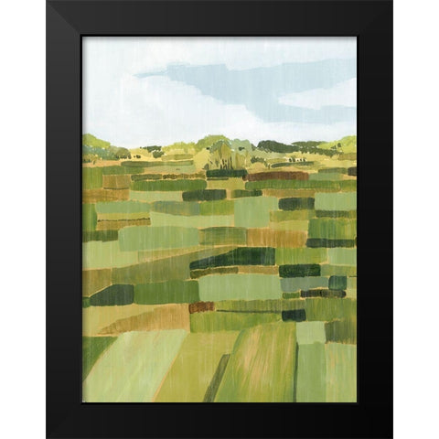 Woven Pasture II Black Modern Wood Framed Art Print by Popp, Grace