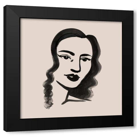 Mona I Black Modern Wood Framed Art Print with Double Matting by Popp, Grace