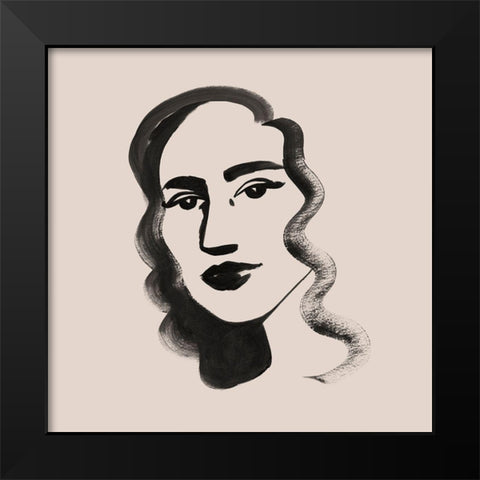 Mona II Black Modern Wood Framed Art Print by Popp, Grace