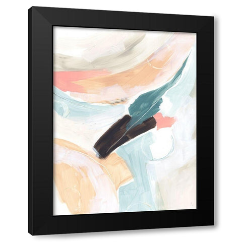 Cycle Swatch II Black Modern Wood Framed Art Print with Double Matting by Vess, June Erica