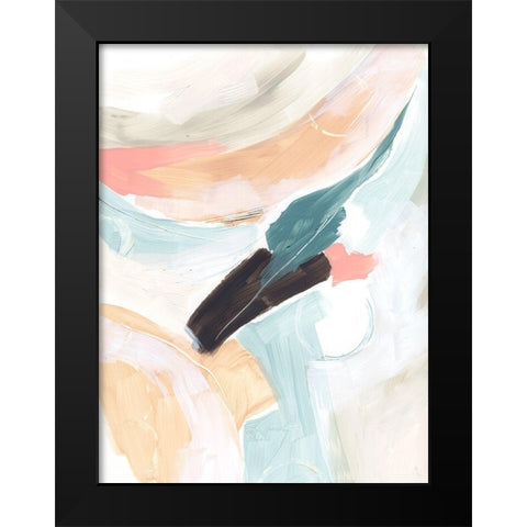 Cycle Swatch II Black Modern Wood Framed Art Print by Vess, June Erica