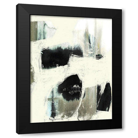 Obsured Offset I Black Modern Wood Framed Art Print with Double Matting by Goldberger, Jennifer