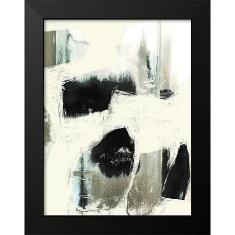 Obsured Offset I Black Modern Wood Framed Art Print by Goldberger, Jennifer