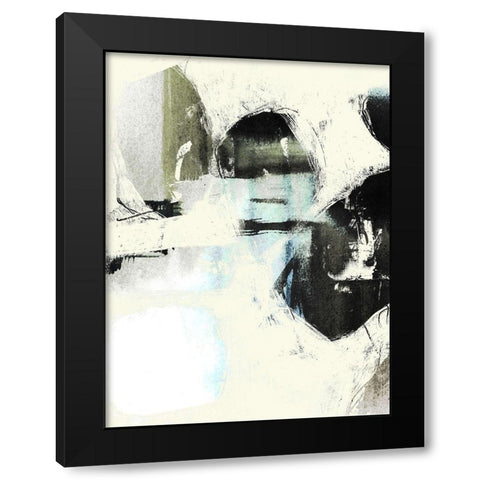 Obsured Offset II Black Modern Wood Framed Art Print with Double Matting by Goldberger, Jennifer